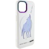 TPU+PC чехол для Apple iPhone 12 Pro Max (6.7"") - Funny pictures with MagSafe (Wolf)