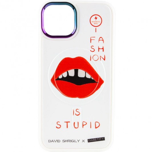 TPU+PC чехол Funny pictures with MagSafe для Apple iPhone 13 (6.1") Fashion