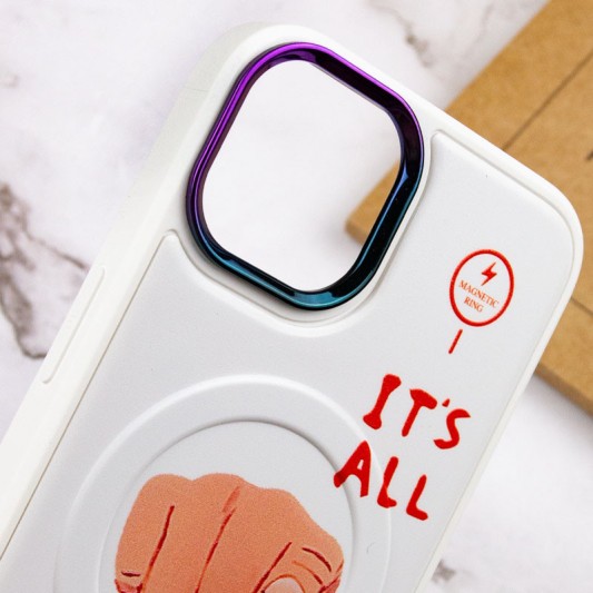TPU+PC чехол Funny pictures with MagSafe для Apple iPhone 13 (6.1") It's all - изображение 4