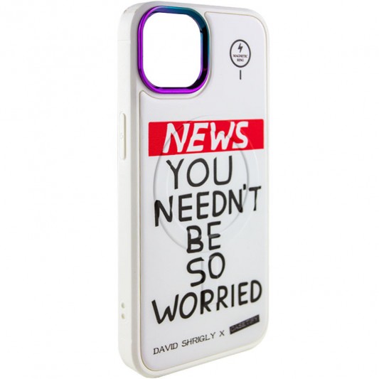 TPU+PC чехол Funny pictures with MagSafe для Apple iPhone 13 (6.1") News - изображение 1
