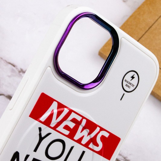 TPU+PC чехол Funny pictures with MagSafe для Apple iPhone 13 (6.1") News - изображение 4