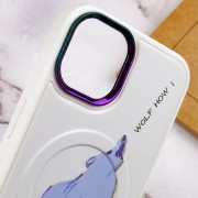 TPU+PC чехол для Apple iPhone 13 (6.1"") - Funny pictures with MagSafe (Wolf)