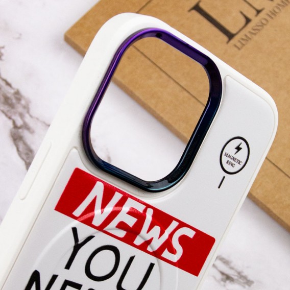 TPU+PC чехол для Apple iPhone 13 Pro (6.1"") - Funny pictures with MagSafe (News)