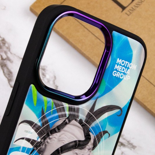 TPU+PC чохол Funny pictures with MagSafe для Apple iPhone 13 Pro (6.1") Colossus - зображення 4 