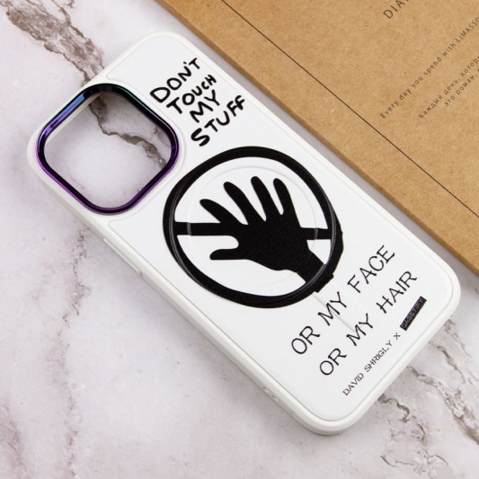 TPU+PC чехол Funny pictures with MagSafe для Apple iPhone 13 Pro (6.1") Don't touch - изображение 3