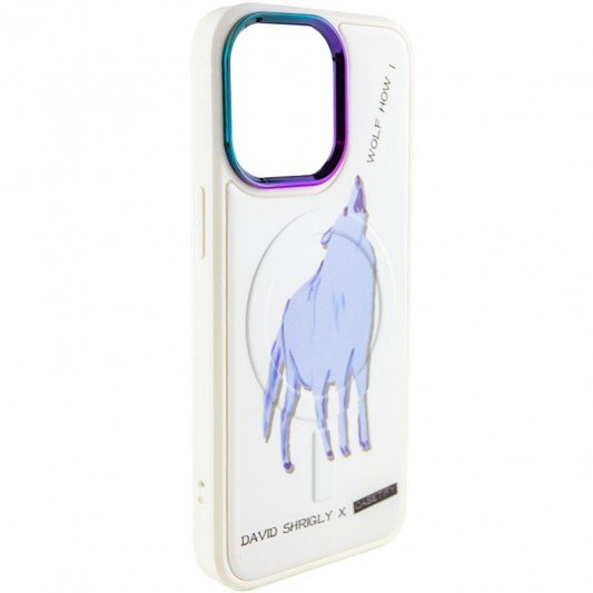 TPU+PC чехол Funny pictures with MagSafe для Apple iPhone 13 Pro Max (6.7") Wolf - изображение 1