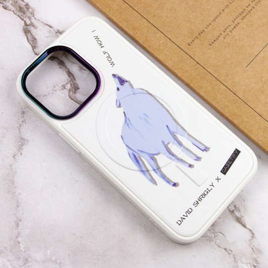 TPU+PC чехол Funny pictures with MagSafe для Apple iPhone 13 Pro Max (6.7") Wolf - изображение 3
