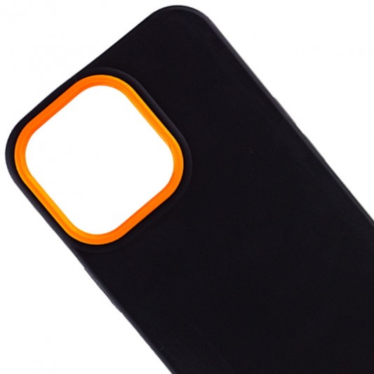 Чохол TPU+PC Bichromatic для Apple iPhone 13 Pro Max (6.7") Black / Orange - зображення 1 