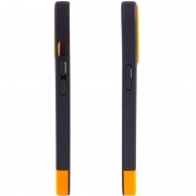 Чохол Apple iPhone 13 Pro Max (6.7"") - TPU+PC Bichromatic (Black / Orange)