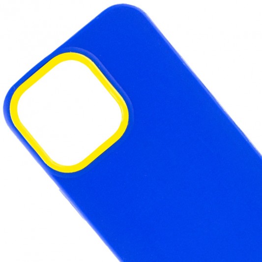 Чохол TPU+PC Bichromatic для Apple iPhone 13 Pro Max (6.7") Navy Blue / Yellow - зображення 1 