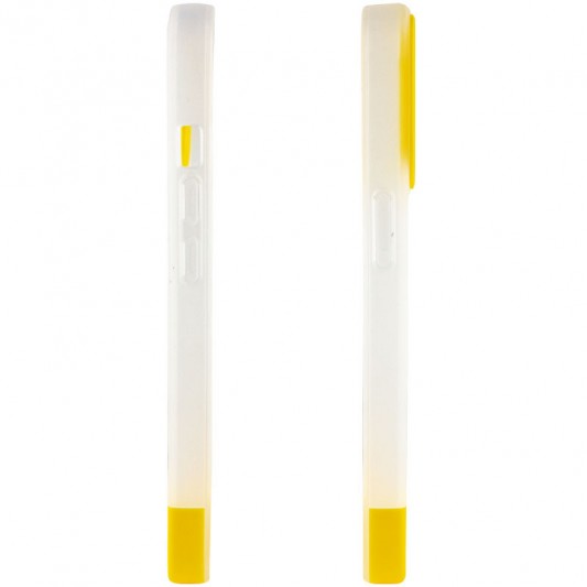 Чохол TPU+PC Bichromatic для Apple iPhone 13 (6.1") Matte / Yellow - зображення 3 