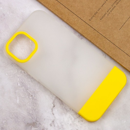 Чохол TPU+PC Bichromatic для Apple iPhone 13 (6.1") Matte / Yellow - зображення 4 