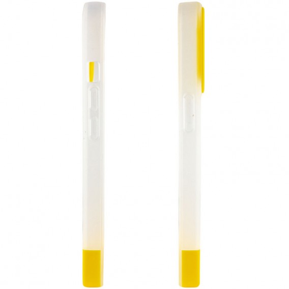 Чохол Apple iPhone 12 Pro / 12 (6.1"") - TPU+PC Bichromatic (Matte / Yellow)