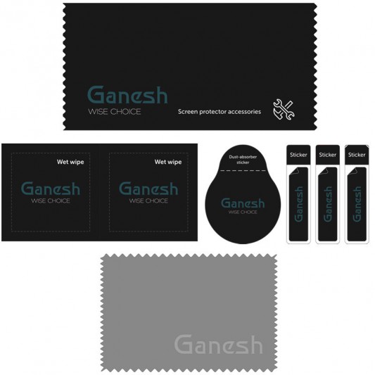 Защитное стекло Ganesh (Full Cover) для Apple iPhone 14 Pro (6.1") Черный - изображение 7