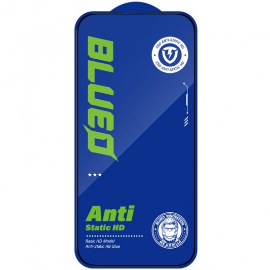 Защитное 2.5D стекло Blueo Full Cover HD для Apple iPhone 14 Pro (6.1") Черный - изображение 1