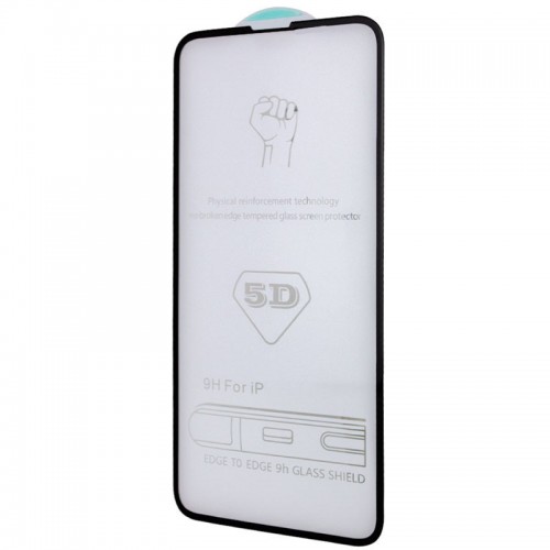 Захисне скло 5D Hard (full glue) (тех.пак) для Apple iPhone 14 Pro (6.1") Чорний