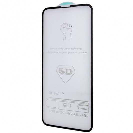 Защитное стекло 5D Hard (full glue) (тех.пак) для Apple iPhone 14 Pro (6.1") Черный