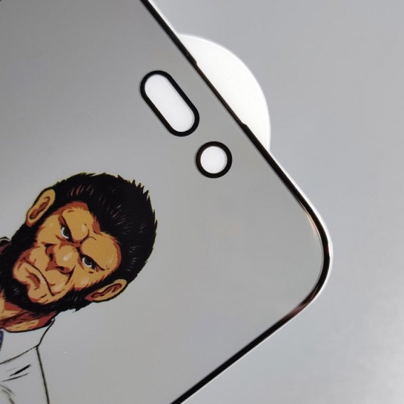 Стекло антишпион для Apple iPhone 14 Pro Max - Privacy 5D Anti-Static (тех.пак) Черный