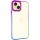 Чехол TPU+PC Fresh sip series для Apple iPhone 14 Plus (6.7") Синий / Фиолетовый