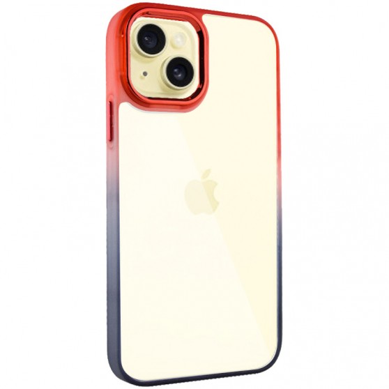 Чехол TPU+PC Fresh sip series для Apple iPhone 14 Plus (6.7") Черный / Красный