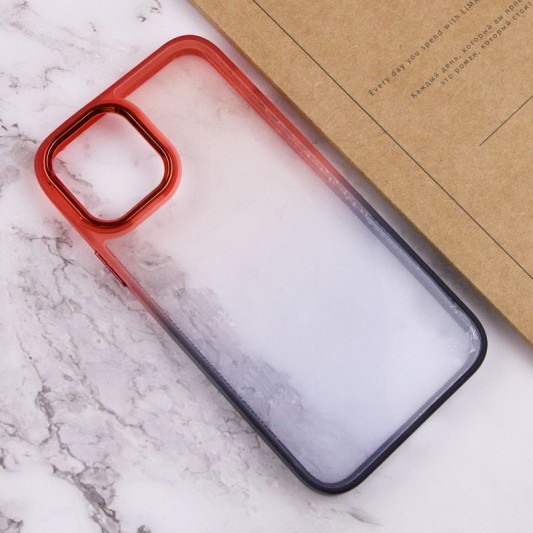 Чехол TPU+PC Fresh sip series для Apple iPhone 14 Plus (6.7") Черный / Красный - изображение 2