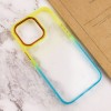 Чохол Apple iPhone 14 Pro Max - TPU+PC Fresh sip series Бірюзовий / Помаранчевий