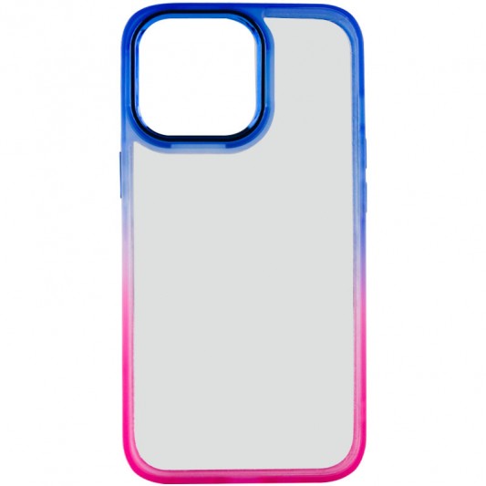 Чехол TPU+PC Fresh sip series для Apple iPhone 14 Pro Max (6.7") Розовый / Синий - изображение 1