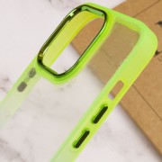 Чехол для Apple iPhone 14 Pro Max - TPU+PC Fresh sip series Бирюзовый / Лимонный