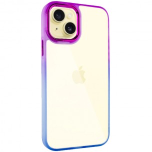 Чохол TPU+PC Fresh sip series для Apple iPhone 14 (6.1") Синій / Фіолетовий