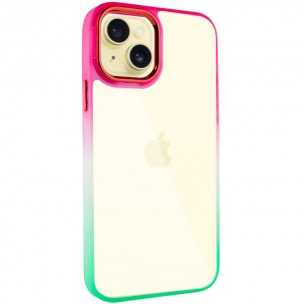 Чохол TPU+PC Fresh sip series для Apple iPhone 14 (6.1") Салатовий / Рожевий