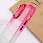 Чехол для Apple iPhone 14 (6.1"") - TPU+PC Fresh sip series Салатовый / Розовый