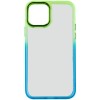 Чохол для Apple iPhone 14 (6.1"") - TPU+PC Fresh sip series Бірюзовий / Лимонний