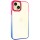 Чехол TPU+PC Fresh sip series для Apple iPhone 14 (6.1") Синий / Розовый