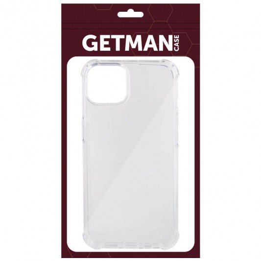 TPU чехол GETMAN Ease logo усиленные углы для Apple iPhone 14 Plus (6.7") Бесцветный (прозрачный) - изображение 5
