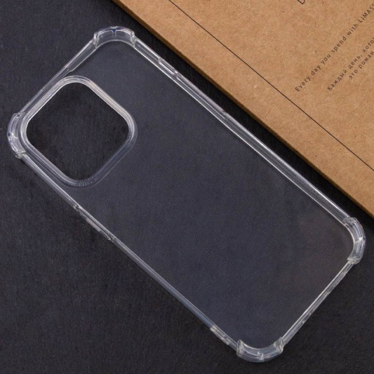 TPU чехол GETMAN Ease logo усиленные углы для Apple iPhone 14 Pro (6.1") Бесцветный (прозрачный) - изображение 5