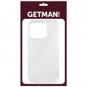 TPU чехол для Apple iPhone 14 Pro (6.1"") - GETMAN Ease logo усиленные углы Бесцветный (прозрачный)