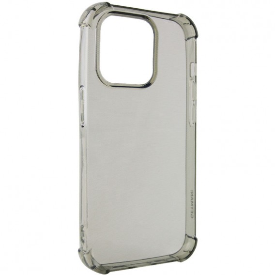 TPU чохол для Apple iPhone 14 Pro Max - GETMAN Ease logo посилені кути Сірий (прозорий)