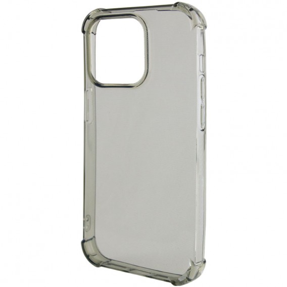 TPU чохол для Apple iPhone 14 Pro Max - GETMAN Ease logo посилені кути Сірий (прозорий)