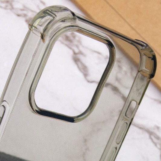 TPU чехол GETMAN Ease logo усиленные углы для Apple iPhone 14 Pro Max (6.7") Серый (прозрачный) - изображение 6