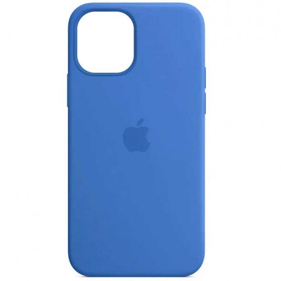 Чехол для Apple iPhone 14 (6.1"") - Silicone Case Full Protective (AA) Синий / Capri Blue