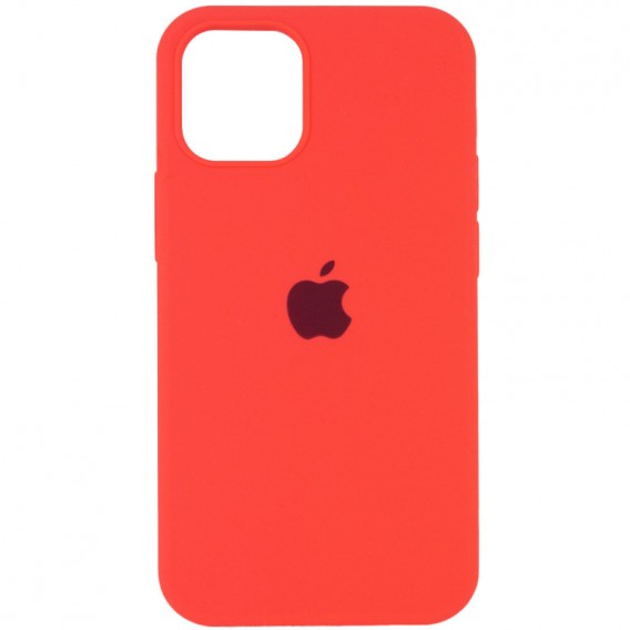 Чохол Silicone Case Full Protective (AA) для Apple iPhone 14 Pro (6.1") Кавуновий / Watermelon red