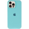 Чохол Silicone Case Full Protective (AA) для Apple iPhone 14 Pro (6.1") Бірюзовий / Marine Green