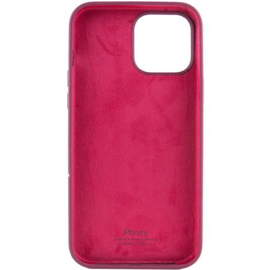 Чехол Silicone Case Full Protective (AA) для Apple iPhone 14 Pro (6.1") Бордовый / Plum - изображение 1