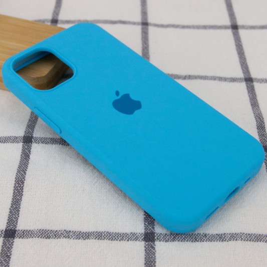 Чехол Silicone Case Full Protective (AA) для Apple iPhone 14 Pro (6.1") Голубой / Blue - изображение 1