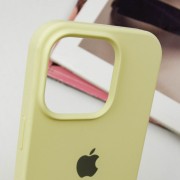 Чехол для Apple iPhone 14 Pro (6.1"") - Silicone Case Full Protective (AA) Желтый / Mellow Yellow