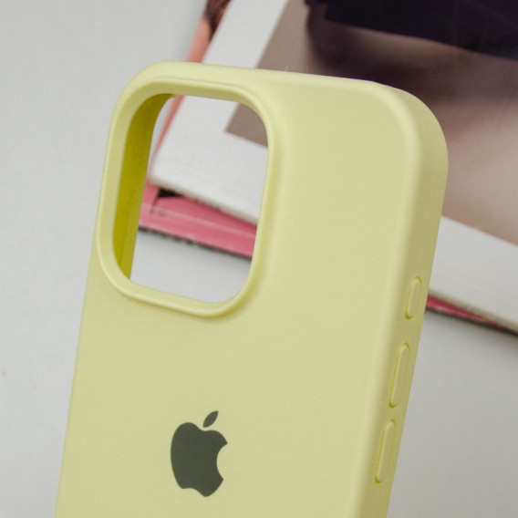 Чехол для Apple iPhone 14 Pro (6.1"") - Silicone Case Full Protective (AA) Желтый / Mellow Yellow