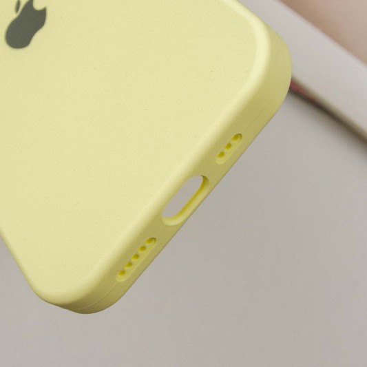 Чехол Silicone Case Full Protective (AA) для Apple iPhone 14 Pro (6.1") Желтый / Mellow Yellow - изображение 4
