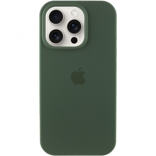 Чехол Silicone Case Full Protective (AA) для Apple iPhone 14 Pro (6.1") Зеленый / Cyprus Green