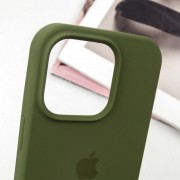 Чехол для Apple iPhone 14 Pro (6.1"") - Silicone Case Full Protective (AA) Зеленый / Dark Olive