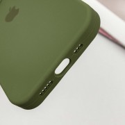 Чехол для Apple iPhone 14 Pro (6.1"") - Silicone Case Full Protective (AA) Зеленый / Dark Olive